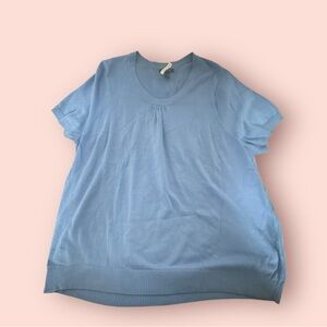 Lands' End Women's Sky Blue Short Sleeve Tee